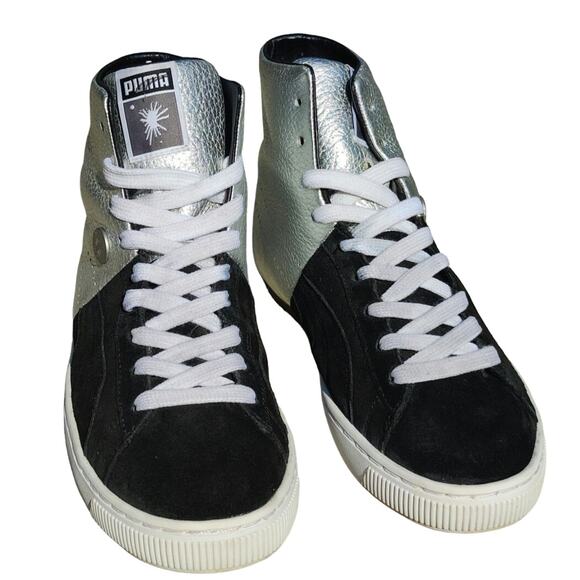 Vintage Y2K silver/black PUMA by MIHARAYASUHIRO sz 7 - Picture 2 of 7